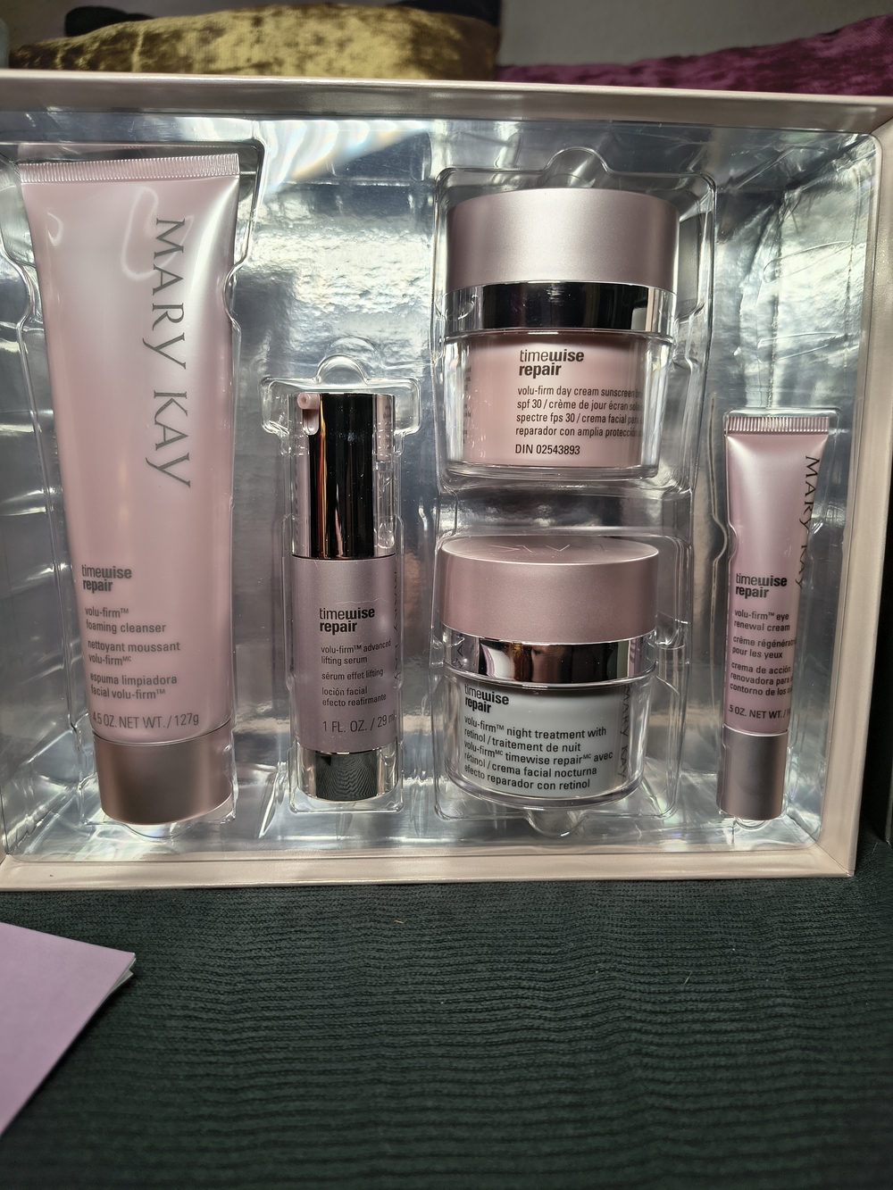 Mary Kay Timewise Repair Skincare Set - Soft Pink & Silver Accents